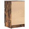 vidaXL Tables de chevet 2 pcs ch&ecirc;ne fum&eacute; 39x35x65 cm bois d'ing&eacute;nierie
