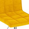 vidaXL Chaises à manger pivotantes lot de 4 jaune moutarde velours