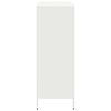 vidaXL Buffet haut blanc 68x39x103,5 cm acier