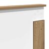 vidaXL Cadre de lit Ch&ecirc;ne artisan 140 x 190 cm Bois de pin massif