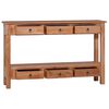 vidaXL Table console 120x30x75 cm Bois d'acajou massif