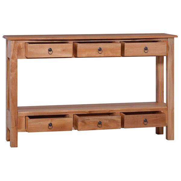 vidaXL Table console 120x30x75 cm Bois d'acajou massif