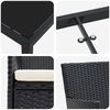 vidaXL Ensemble de salle &agrave; manger pour jardin 5 pcs Noir polyrotin