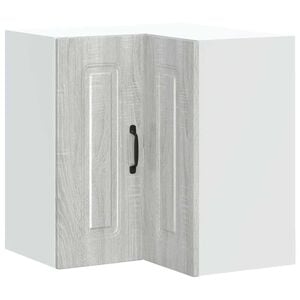 vidaXL Armoire murale d'angle de cuisine Kalmar sonoma gris