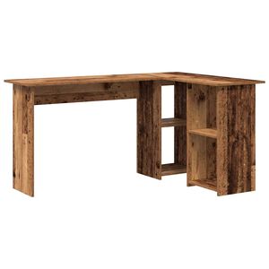 vidaXL Bureau Bois Ancien 142 x 102 x 73 cm Bois d'ing&eacute;nierie