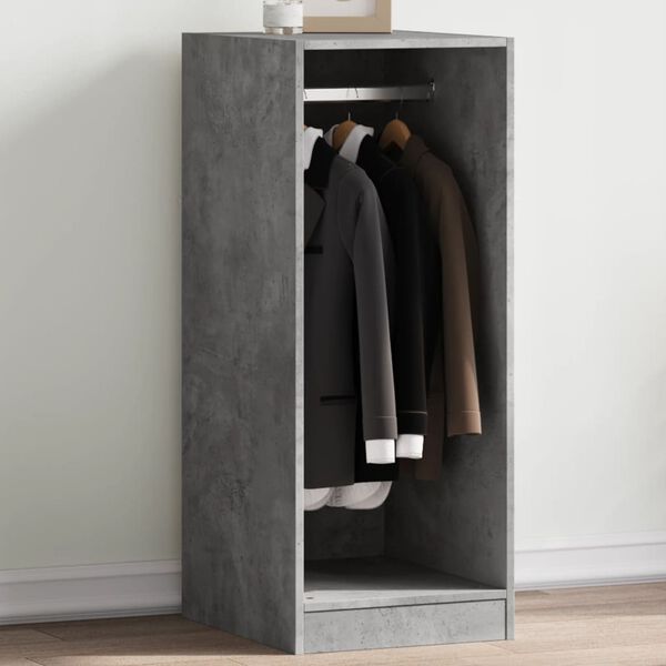 vidaXL Garde-robe gris b&eacute;ton 48x41x102 cm bois d'ing&eacute;nierie
