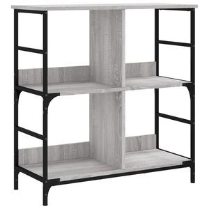 vidaXL Biblioth&egrave;que sonoma gris 78,5x33x82 cm bois d'ing&eacute;nierie