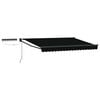 vidaXL Auvent r&eacute;tractable &eacute;lectrique Noir et anthracite 3 x 2,5 m