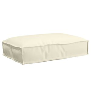 vidaXL Coussin Cr&egrave;me 60 x 40 x 8 cm Tissu Oxford