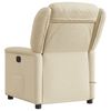 vidaXL Fauteuil de massage inclinable Cr&egrave;me Tissu