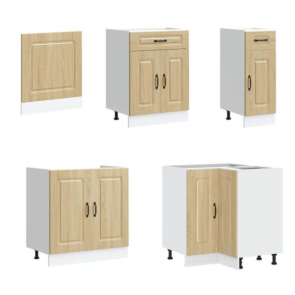 vidaXL Ensemble d'armoires de cuisine 11 pcs Kalmar bois d'ing&eacute;nierie