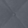 vidaXL Coussin de Dos Gris fonc&eacute; 200 x 50 cm Tissu en velours c&ocirc;tel&eacute;