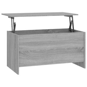 vidaXL Table basse sonoma gris 102x55,5x52,5 cm bois d'ing&eacute;nierie