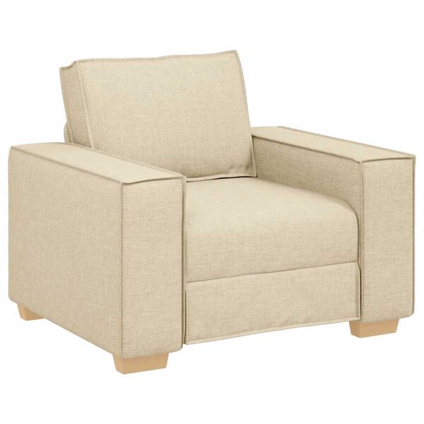 vidaXL Canap&eacute;-chaise Cr&egrave;me 100x78x84 cm Tissu