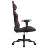 vidaXL Chaise de jeu Noir et rouge bordeaux Similicuir