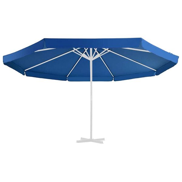 vidaXL Tissu de remplacement pour parasol d'ext&eacute;rieur Bleu azur&eacute; 515cm
