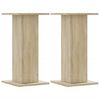 vidaXL Supports de haut-parleurs 2 pcs ch&ecirc;ne sonoma bois d'ing&eacute;nierie