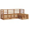 vidaXL Ensemble de canap&eacute;s d'ext&eacute;rieur 4 pc Naturel