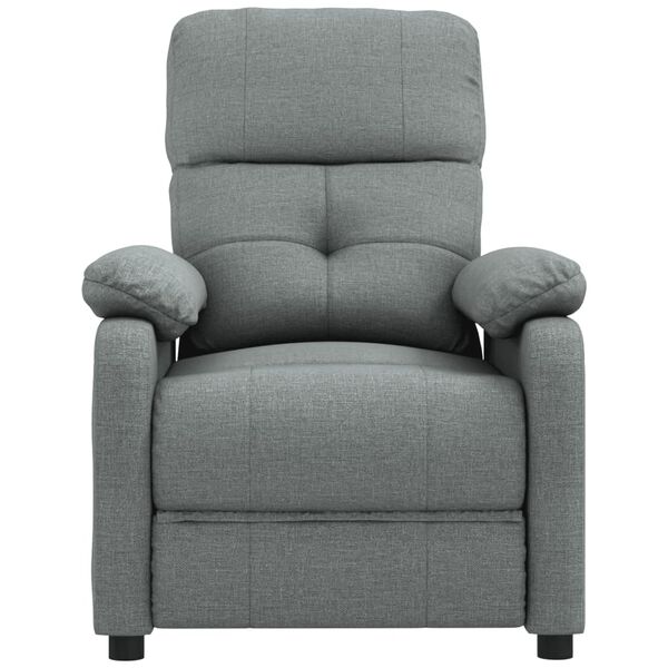 vidaXL Fauteuil inclinable Gris foncé Tissu