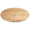 vidaXL Dessus de table 120x60x2 cm bois de chêne massif ovale