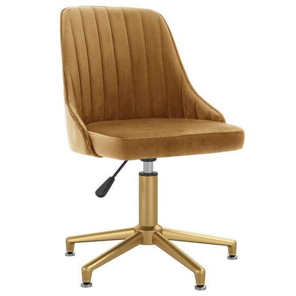 vidaXL Chaises pivotantes &agrave; manger lot de 2 Marron Velours