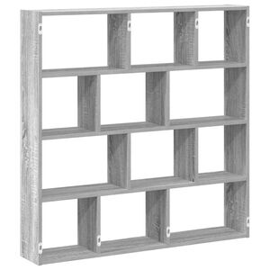 vidaXL &Eacute;tag&egrave;re cube murale 12 compartiments sonoma gris
