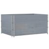 vidaXL Colliers de palette 3 pcs gris 120x80 cm bois de pin solide