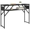 vidaXL TableConsole Ch&ecirc;ne noir 105x30x75cm Bois d'ing&eacute;nierie