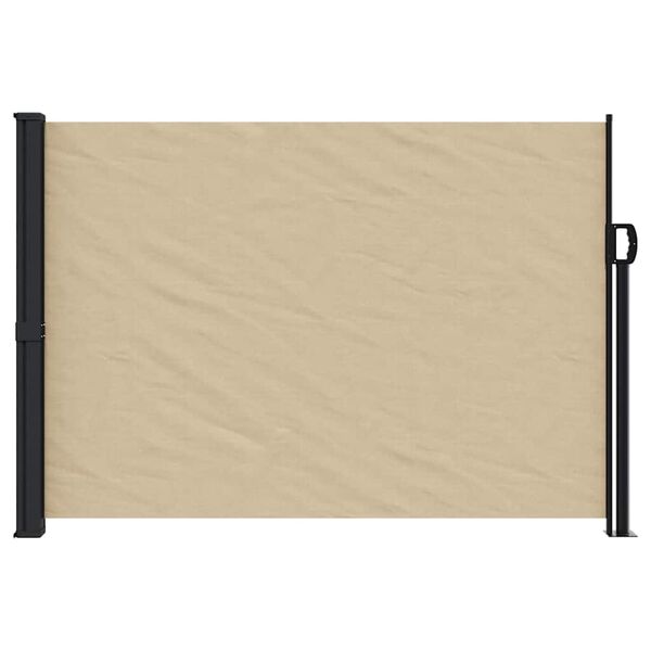 vidaXL Auvent latéral rétractable beige 140x600 cm