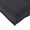 vidaXL Set de coussins de palette 2 pcs Noir Tissu Oxford