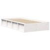 vidaXL Cadre de lit Blanc 100 x 200 cm Bois de pin massif