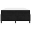 vidaXL Cadre de lit avec matelas Noir 120 x 200 cm tissu