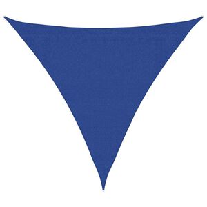 vidaXL Voile d'ombrage 160 g/m&sup2; triangulaire bleu 3,6x3,6x3,6 m PEHD