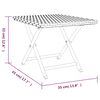 vidaXL Table pliable noir 45x35x32 cm résine tressée