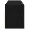 vidaXL Armoire murale de bain noir 100x25x30 cm bois d'ingénierie