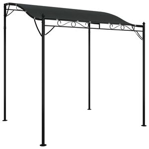 vidaXL Auvent anthracite 2x2,3 m 180 g/m&sup2; tissu et acier