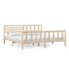 vidaXL Cadre de lit sans matelas bois massif 200x200 cm