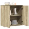 vidaXL Buffet ch&ecirc;ne sonoma 79x38x80 cm bois d'ing&eacute;nierie