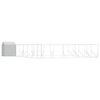 vidaXL Chenil d'ext&eacute;rieur pour chiens avec toit argent&eacute; 12x12x2,5 m