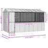 vidaXL Cage pour oiseaux Anthracite 410 x 210 x 230 cm Acier galvanisé