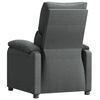 vidaXL Fauteuil inclinable Gris foncé Tissu