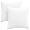 vidaXL Coussins de canapé 2 pcs Blanc 80 x 80 cm tissu