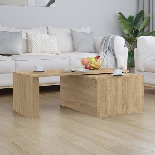 vidaXL Table basse Chêne sonoma 150x50x35 cm Bois d’ingénierie