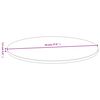 vidaXL Dessus de table Ø70x1,5 cm bambou