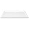 vidaXL Receveur de douche rectangulaire ABS Blanc 70x100 cm
