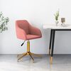 vidaXL Chaise pivotante de salle &agrave; manger Rose Velours