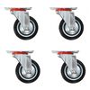 vidaXL Roulettes pivotantes 4 pcs 75 mm