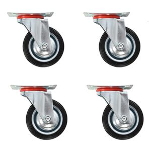 vidaXL Roulettes pivotantes 4 pcs 75 mm