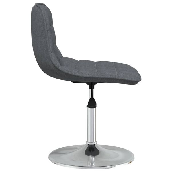 vidaXL Tabouret de bar Gris fonc&eacute; Tissu