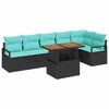 vidaXL Ensemble de canap&eacute; de jardin 7 pc 6-Nombre de places